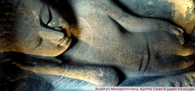 Buddha's Mahaparinirvana, Ajantha Caves - Jayesh Paranjape 